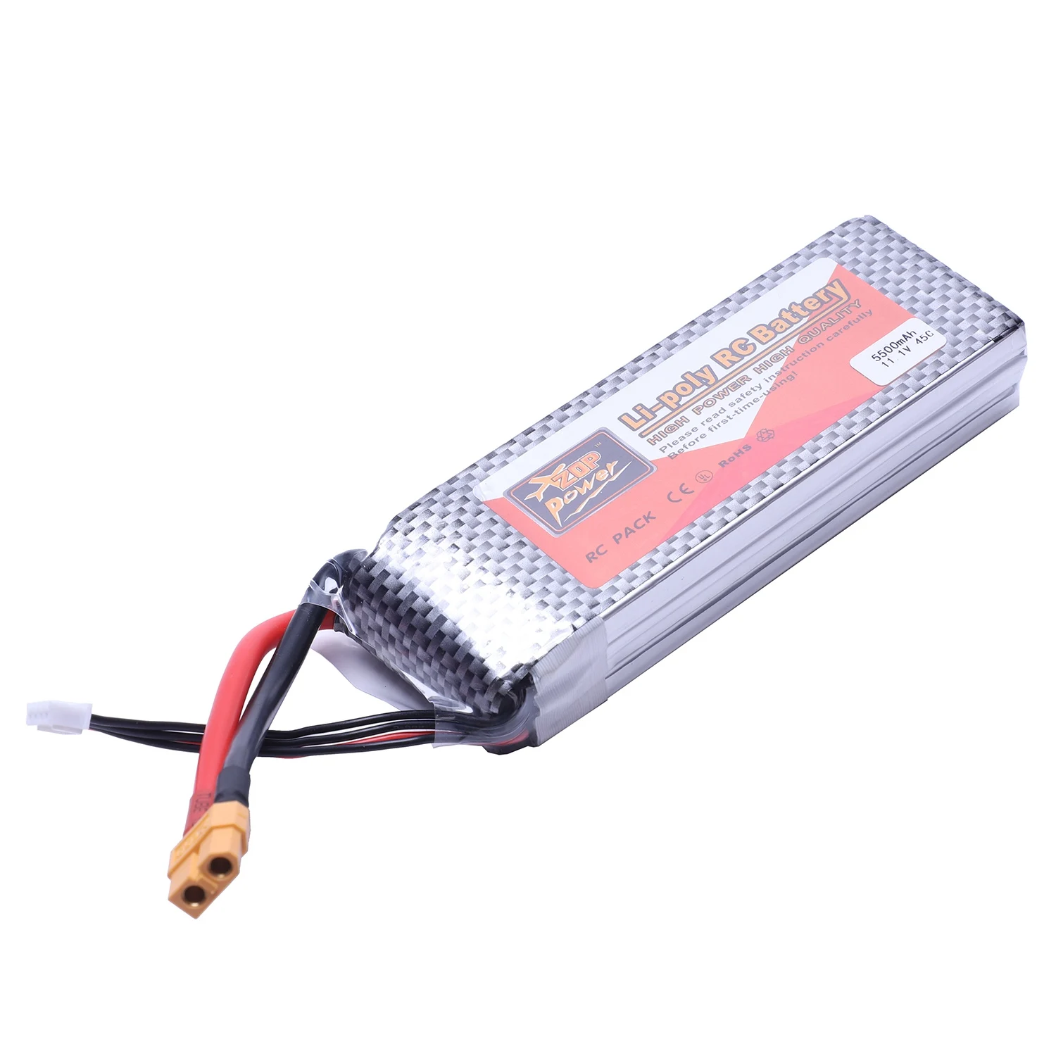 ZOP POWER 5500mah 11,1 V 3S 45C Lipo аккумулятор XT60 с пультом дистанционного управления