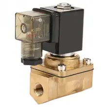 Электромагнитный клапан DC12V/24 V/AC110V/220 V PU220-02 G1/4 Интерфейс 2 способа прямого действия Электрический электромагнитный клапан valvula соленоид