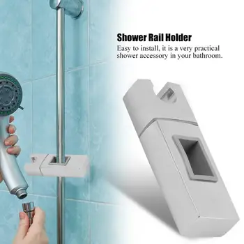 

Replacement ABS Silver Shower Head Holder Base Bracket Shower Rail Head Home Bathroom Accessory Pared Soporte Ducha