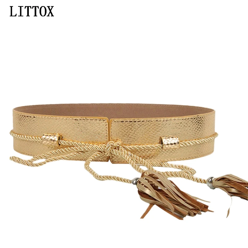 Belts women Femme Designer Gold Wide Belts for Women Fashion Dress PU