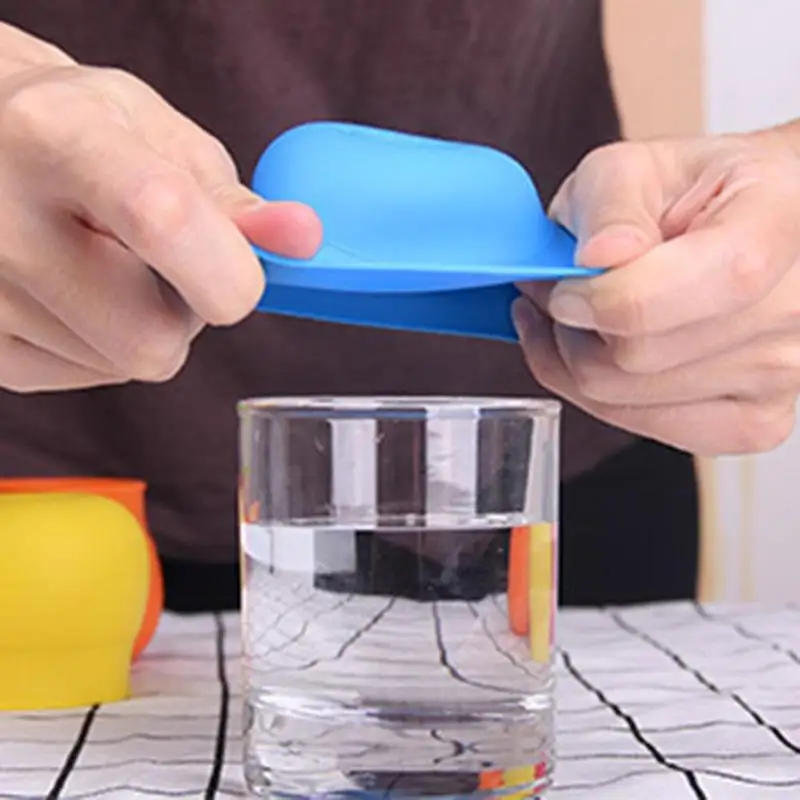 Детская силиконовая крышка для стакана из эластичный детская чашка для питья влагозащищенная кружка-непроливайка с крышкой питьевой воды обучения герметичные Стекло крышка