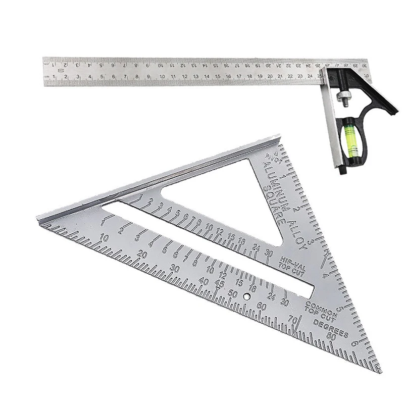 

Adjustable Engineers Combination Try Square Set Right Angle Ruler