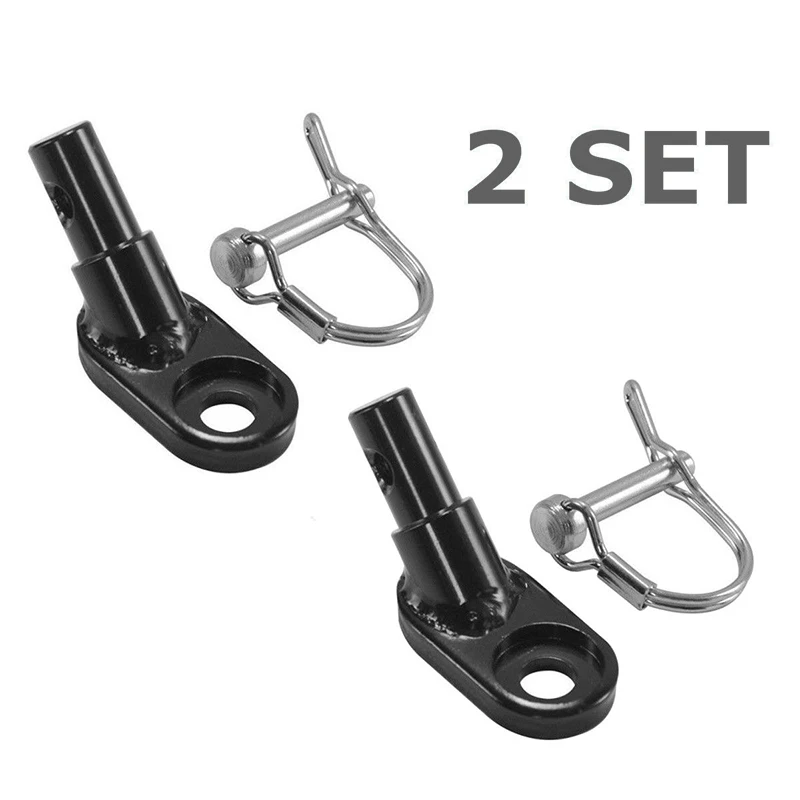 

2 Set Of Bicycle Bike Trailer Coupler Attachment Accessories Parts Black Useful