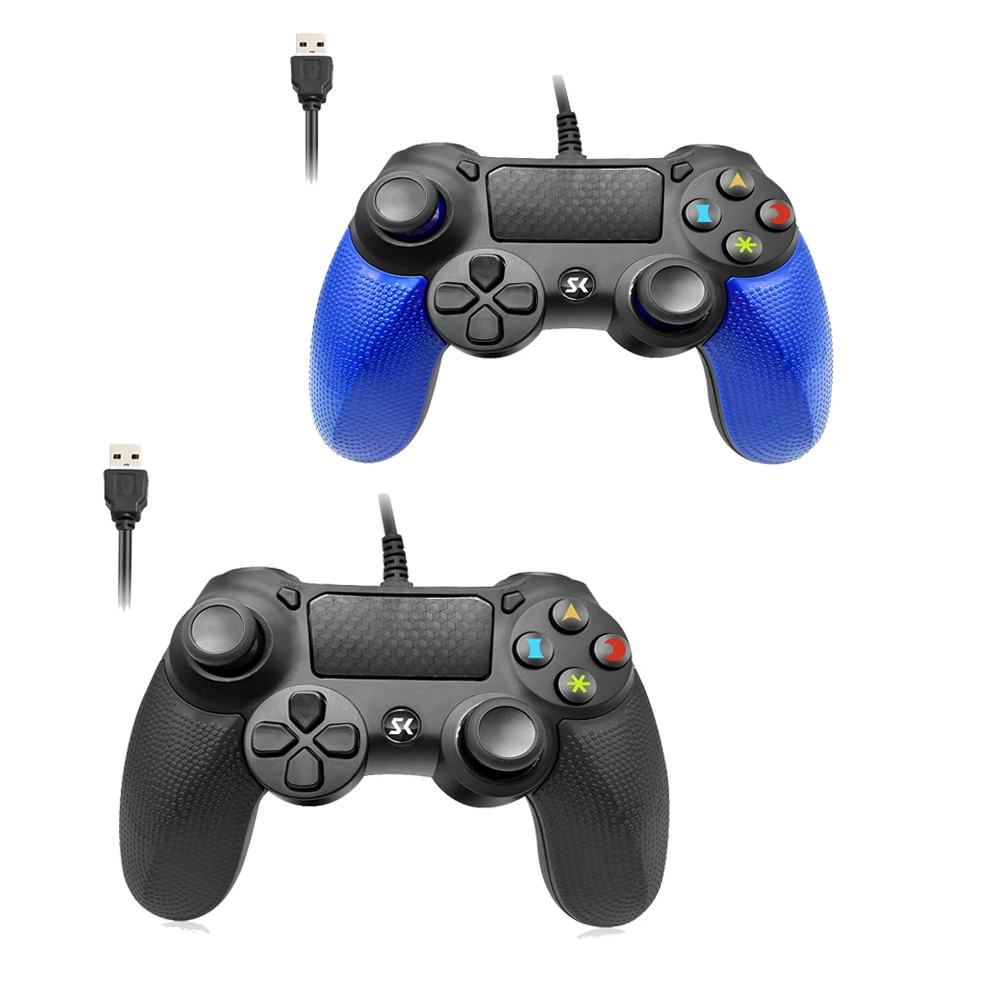 

2Packs Wired Joystick Game Controller long Warranty For PS4 Joystick Joypad Double Joystick Gamepads For Play Station 4 gamepad