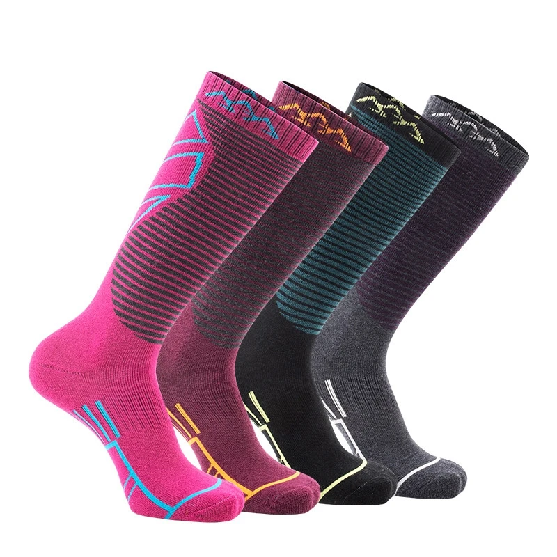 SANTO Outdoor Thermal Skiing Socks Merino Wool Men Women Winter Foot