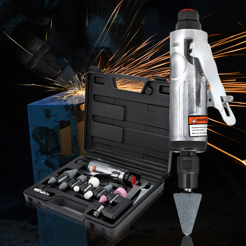 

Mini 1/4 Air Compressor Die Grinder Grinding Polish Stone Kit