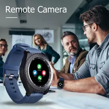 

Z3 Bluetooth Smart Watch 1.3MP Camera Phone Call 2G SIM for Android Blue IPS Color Screen Smartwatch Support Bluetooth Music
