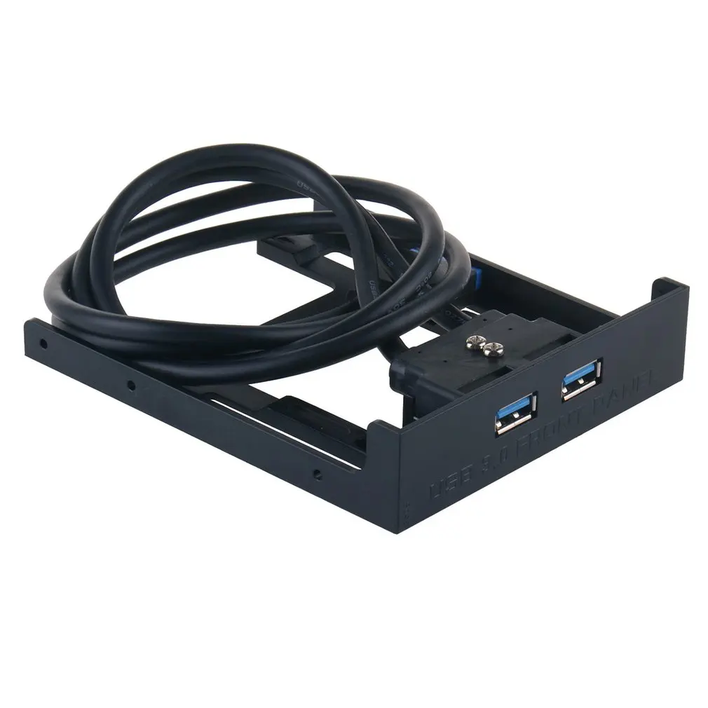 USB3.0 سطح المكتب قرص مرن 19/20 إلى USB3.0 الجبهة لوحة الرف التوسع بطاقة لوحة عالية القوة محمية الأسلاك