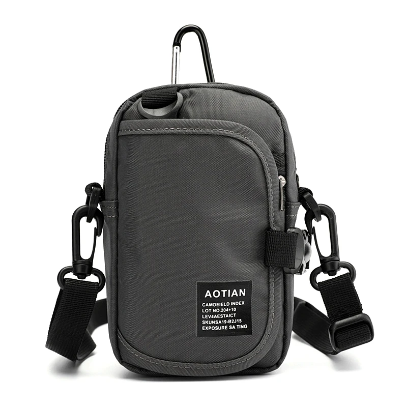 

Casual Messenger Bags Men Money Phone Pack Men's Crossbody Bag Street Travel Flap Shoulder Bag Male Waterproof Oxford Pouch