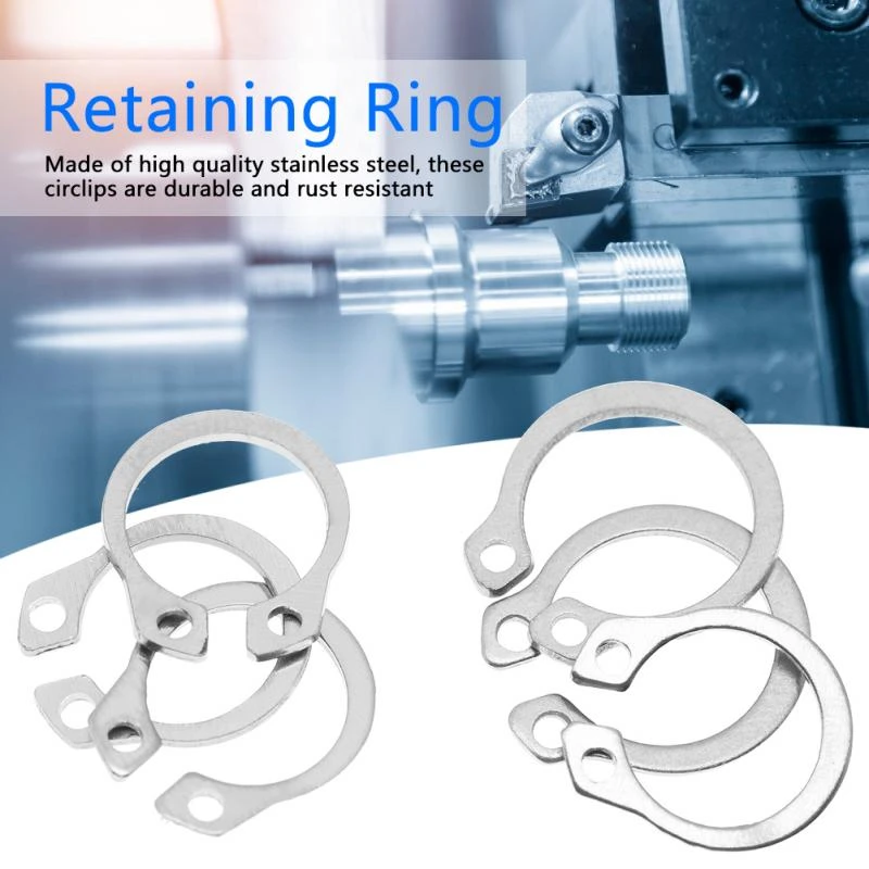 120pcs Stainless Steel Snap Retaining Ring Circlip Assortment Set with Box 9mm-14mm 120pcs Stainless Steel Snap Retaining Ring Circlip Assortment Set with Box 9mm-14mm