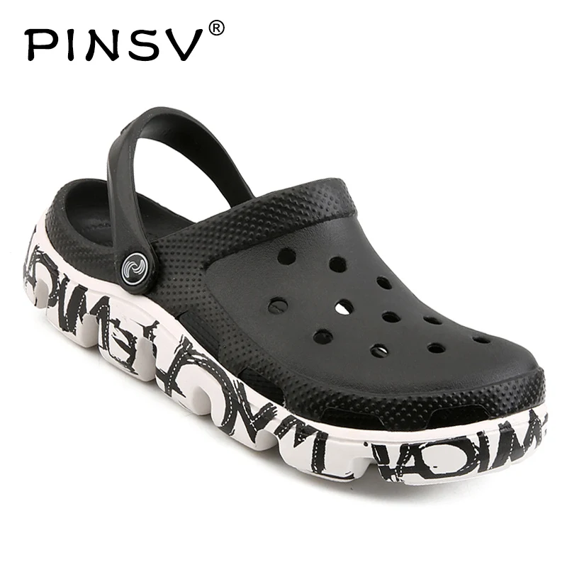 Outdoor Men Clogs Crocse Mens Sandals Summer Beach Sandals Croc Shoes Erkek Sandalet Sandale Homme Sandalias Homem Size 39-47