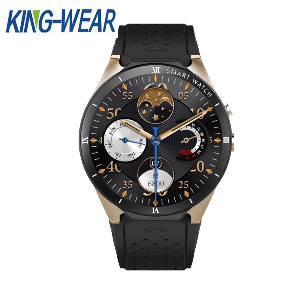 

KINGWEAR KW88 Pro 3G Smart watch Phone 1.39 inch Android 7.0 MTK6580 Quad Core 1.3GHz 1GB RAM 16GB ROM Smart Watch GPS