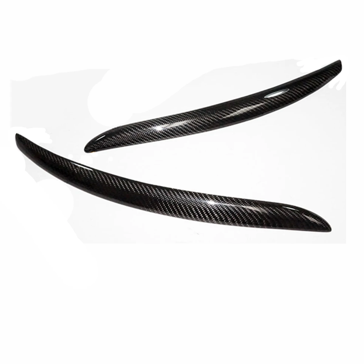  1Pair Real Carbon Fiber Headlight Lid Eyebrow for BMW E92 E93 335I 335CI Model 2007-2012 Eyelids Tr