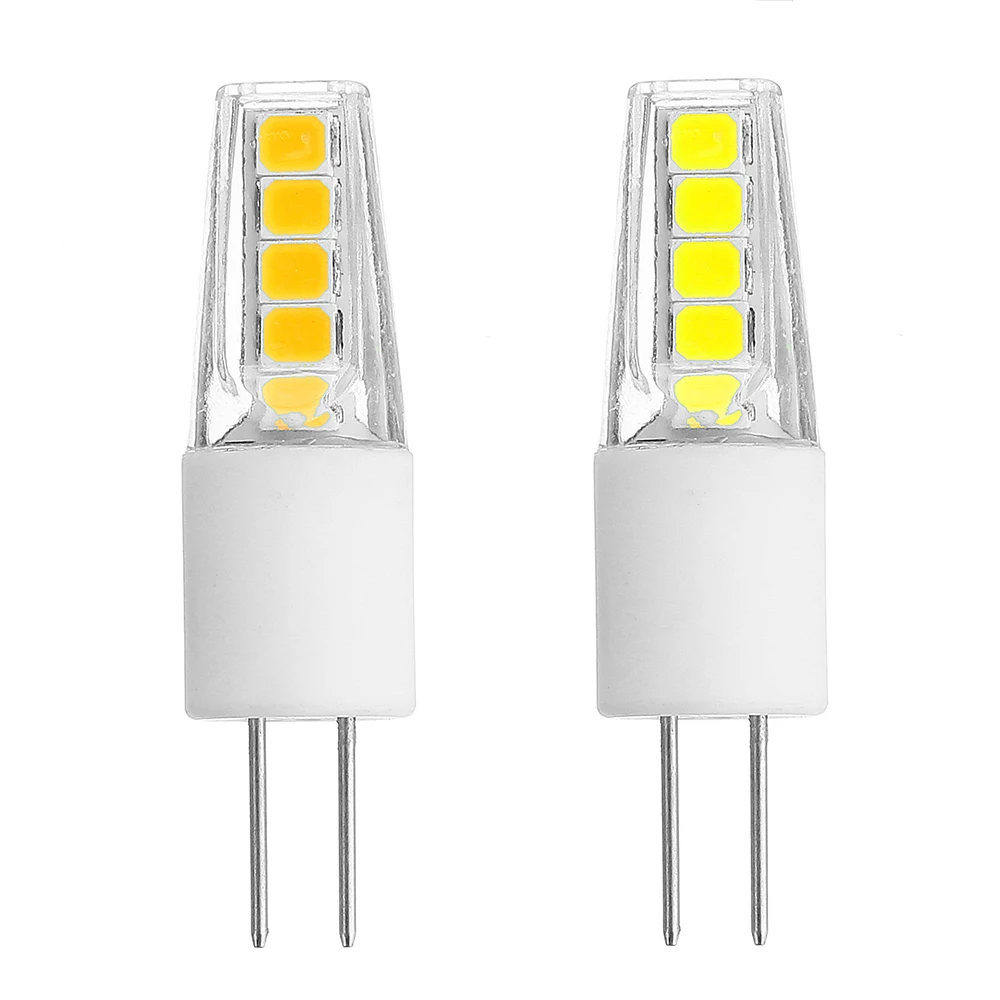 CLAITE AC220V AC/DC12V G4 2 Вт Чистый белый теплый недиммируемая керамика Светодиодная лампа