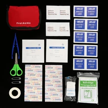 35 шт./лот, Семейный мини-набор первой помощи, спасательный набор для выживания на открытом воздухе, медицинская сумка, мини-сумка для экстренной помощи для спорта, семьи, кемпинга, путешествий