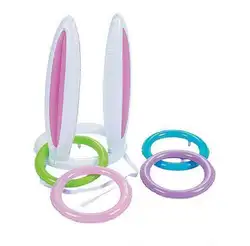 Надувные детские пластмассовые игрушки детский игровой реквизит набор кольцо игрушки кролика бросая кольцо бросать игрушки