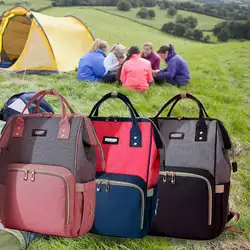 Мульти-функция пеленки рюкзак водостойкий большой емкости стильный надежная дорожная сумка