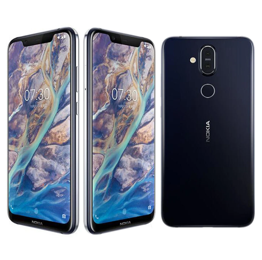 Nokia X7 TA-1131, 4 Гб и 64 Гб ПЗУ, разблокированный мобильный телефон Android, четыре ядра, две sim-карты, 6,18 '', 3 камеры, отпечаток пальца, Wi-Fi, Snapdragon 710