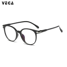 VEGA очки для женщин и мужчин овальные винтажные оправы для очков дизайнерские уникальные прозрачные оправы для очков пластиковые прозрачные линзы, оправа VG296
