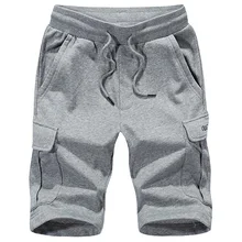 Большие размеры M-4xl мужские хлопковые 80% трикотажные 20% шорты летние мужские шорты для отдыха прямые свободные модные мужские шорты