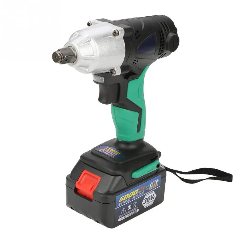 

Brushless Cordless Impact Wrench 36VF/6000mAh Lithium Battery Power Tool Kit New