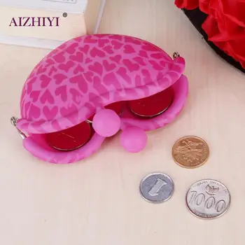

Heart Shape Coins Purse Sweet Cute Creative Women Girls Silicone Mini Heart Clip Hasp Key Coin Holder Wallet Kids Coin Purses
