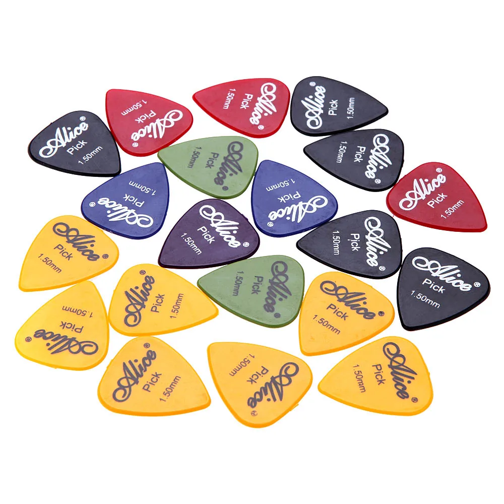 

Alice AP-P 20pcs 1.5mm Smooth ABS Guitar Picks Plectrum Musical Instrument Guitar Parts & Accessories