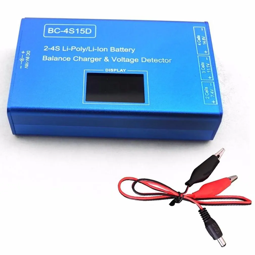 BC-4S15D литиевая батарея Lipo баланс зарядное устройство Напряжение детектор ЖК-дисплей цифровой дисплей баланс зарядное устройство для 2S 3S 4S RC батарея