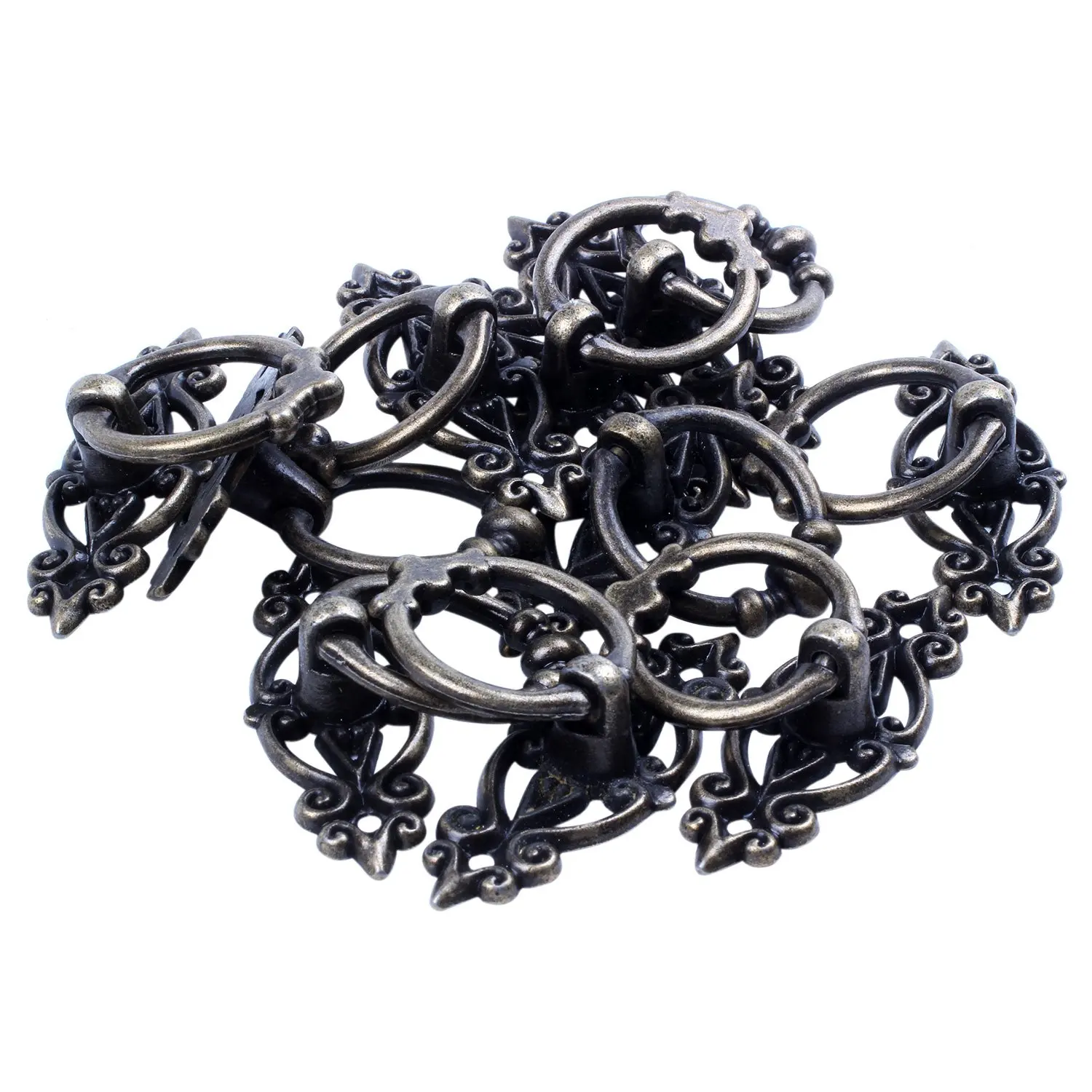 10 Pcs /set Vintage Antique Door Cabinet Handles Vintage Furniture Knobs Cupboard Dresser Wardrobe Drawer Ring Handles Hareware 10 Pcs /set Vintage Antique Door Cabinet Handles Vintage Furniture Knobs Cupboard Dresser Wardrobe Drawer Ring Handles Hareware
