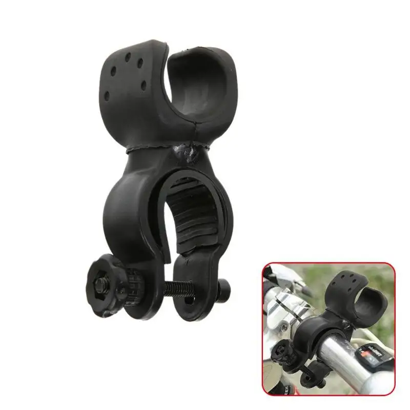 2.5 360 Torch Clip Mount Bicycle Front Light Bracket Flashlight Holder Rotation With antiskid rubber gaskets Rotating Light clip