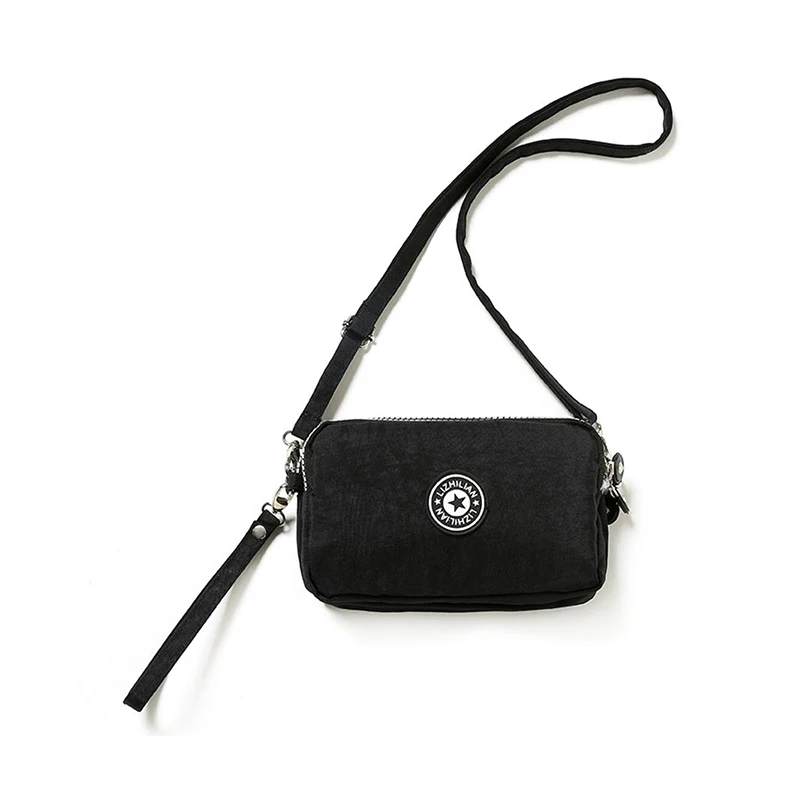 

Light Weight Women Shoulder Bags Waterproof Canvas Solid Prints Mobile Phone Multi-Pockets Mini Crossbody Girls Shopping Bag