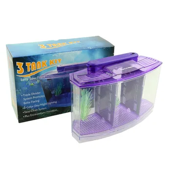 

Mini Small Fish Tank Aquarium Durable With Grass Acrylic Plastic For Home Office WXV Sale