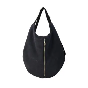 

Solid Color Versatile Canvas Shoulder Bag Diagonal Package Unisex Backpack Creative Large Capacity Multi-Purpose Shoulder Bag