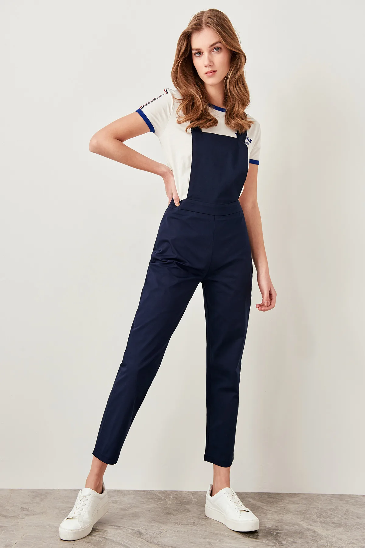 Trendyol Indigo Hanging Jumpsuits TWOSS19AP0107 Trendyol Indigo Hanging Jumpsuits TWOSS19AP0107
