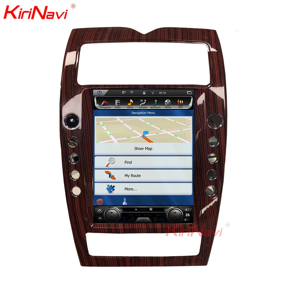 Sale KiriNavi Vertical Screen Tesla Style Android 6.0 12.1 inch Car Multimedia DVD Player Stereo Radio For Maserati Quattroporte WIFI 2