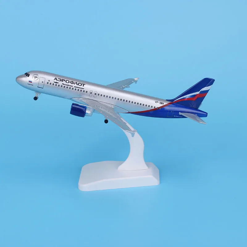 Модель самолета 16 см Aeroflot российский аэроплан A380 литая металлическая модель 20 1:400