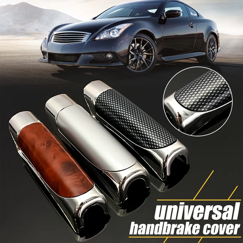 

Universal Decorative Car Interior ABS Chrome HandBrake Handle Brake Sleeve Protector Strip Cover Auto Accessories
