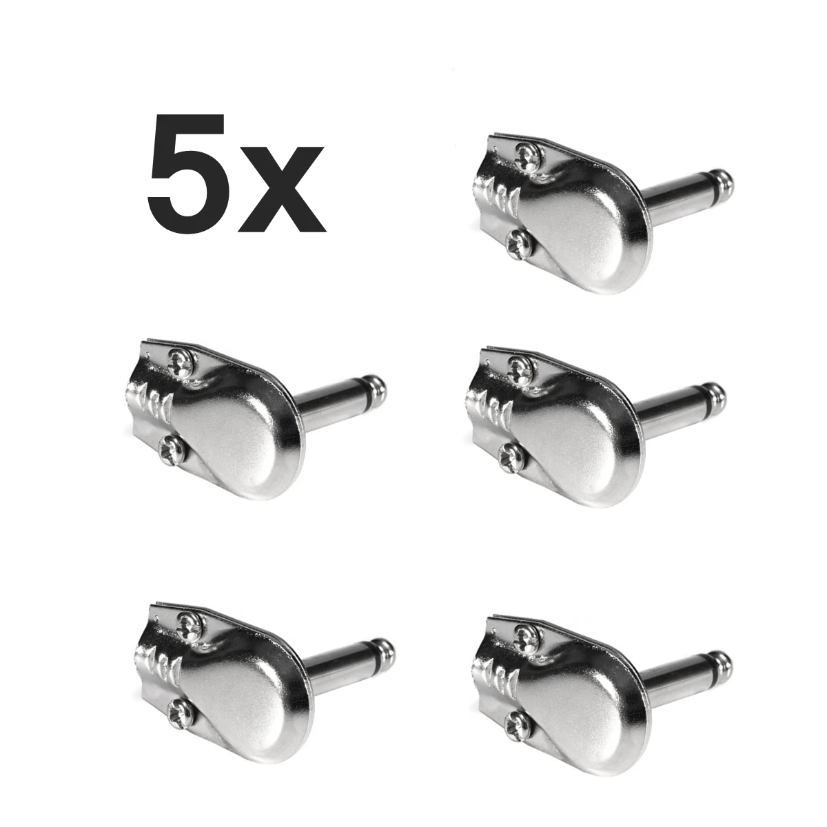 

5pcs lot Right Angle Jack Plug Connectors Mono 6.3mm Pancake 1/4 inch Plug For Guitar Microphone