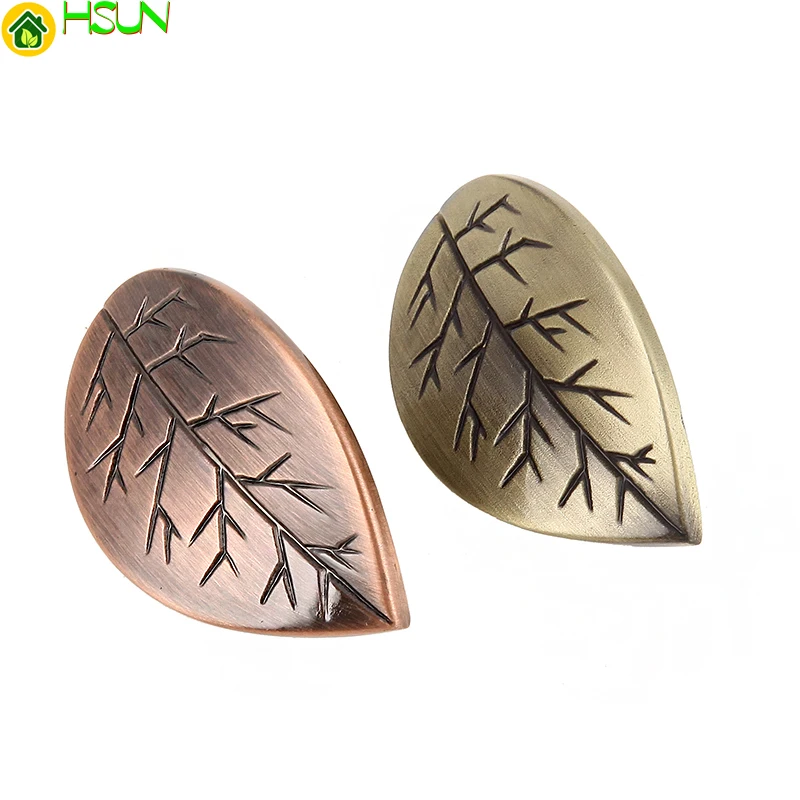 

Door Knobs Leaf Dresser Knob Drawer Handles Antique Bronze / Copper Kitchen Cabinet Knob Handle Decorative Hardware