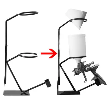 

Spray Gun Bracket Gravity Feed Paint Spray Gun Holder Sprayer Stand With Strainer Holder Wall Bench Paint Tool Parts