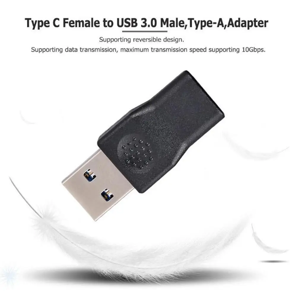 USB نوع C الإناث إلى USB الذكور محول نوع C إلى USB محول موصل أجهزة الكمبيوتر المحمولة الطاقة البنوك شواحن كابل الشاحن