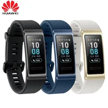 Смарт-браслет Huawei Band 3& 3Pro, 0,95 дюймов, трекер для плавания, водонепроницаемый, Bluetooth, фитнес-трекер, сенсорный экран