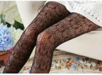 

Sexy Women Pantyhose Stockings Carving Women Tights Lace Woman Silk Stockings Hollow Out Tights