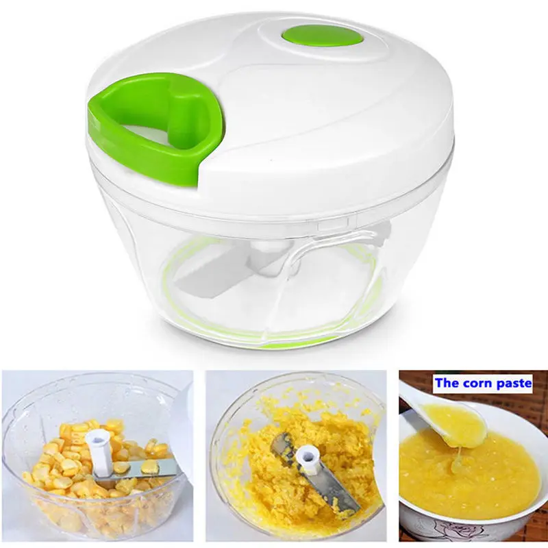 

Manual Food Processor Shredder Vegetable Meat Chopper Slicer Mincer Tool US SHIP