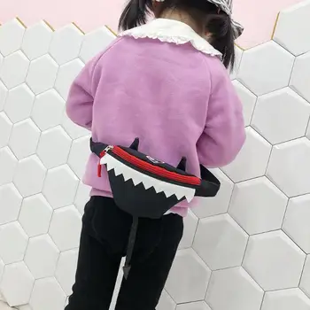

Child Children Cartoon Animal Canvas Fanny Bags Boy Girls Shoulder Waist Bags Fanny Money Wallet Crossbody Chest Bags