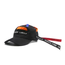 Письмо Вышивка Бейсбол кепки цветные бинты для мужчин и женщин Личность остроконечные летние тенты меланин Регулируемый Гольф