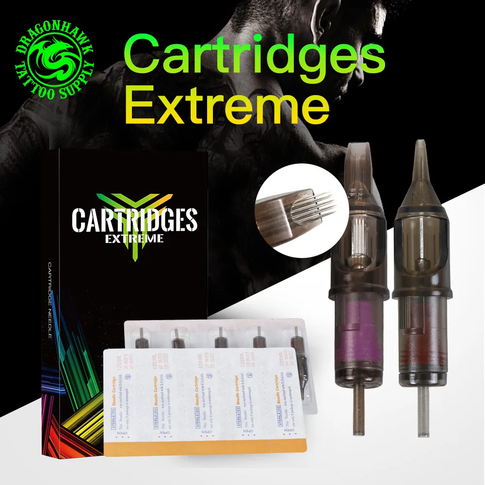 “ rm para Tatuagem Curvo Magnum Rotary Caneta Cartucho