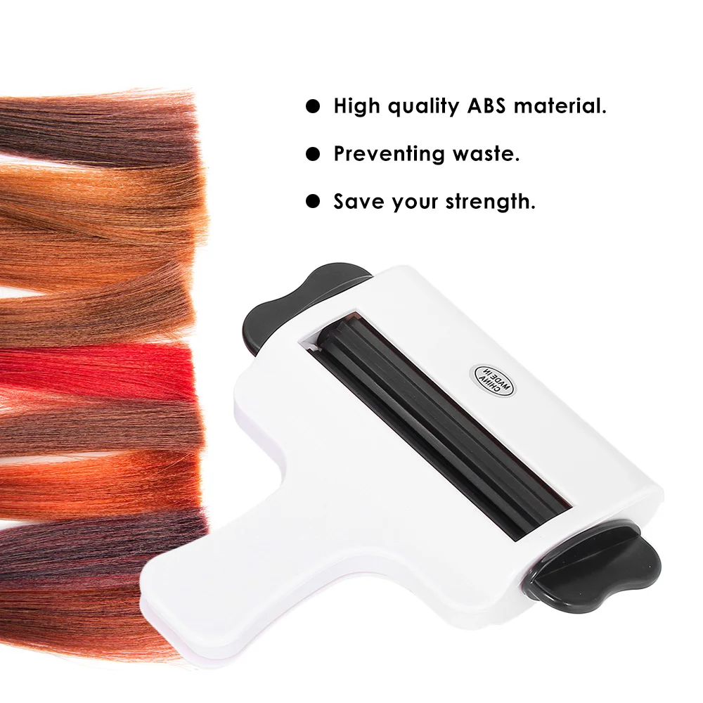 Пластиковый соковыжималка для цветного крема для салона волос, профессиональный салонный пигмент, соковыжималка для зубной пасты, парикмахерский инструмент, случайный цвет