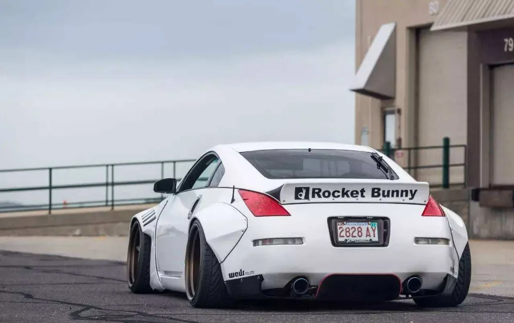 Автозапчасти для 2002 2005 350Z Z33 Rocket Bunny Style заднее крыло (пара) из