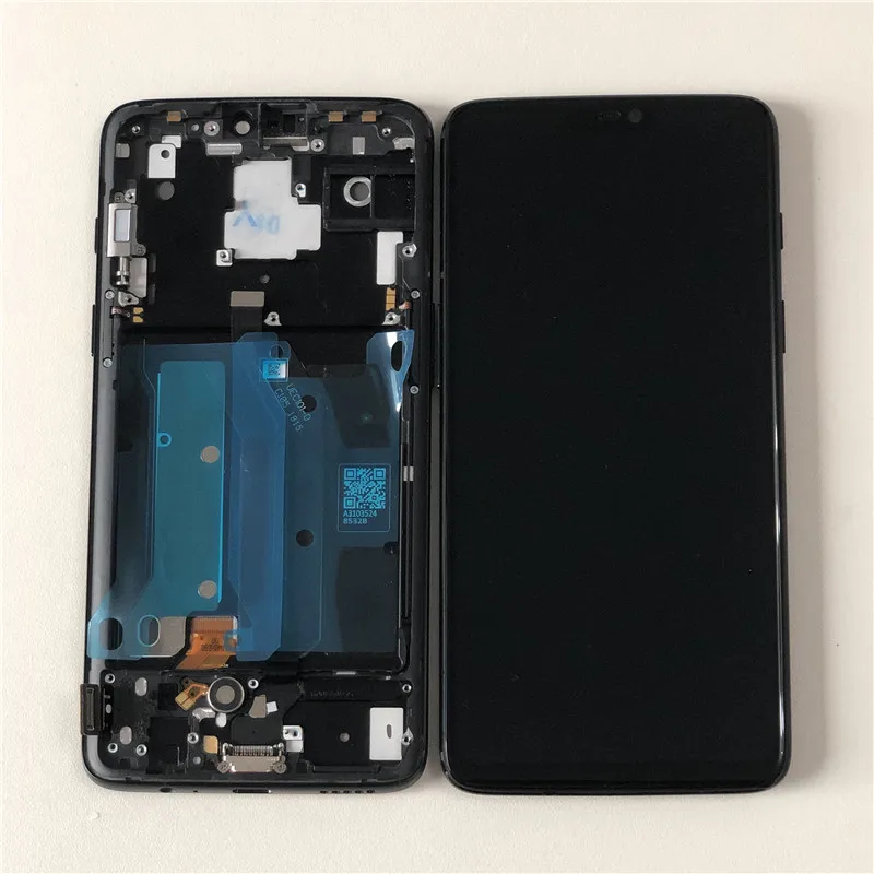

M&Sen For 6.28" OnePlus 6 1 6 One Plus 6 LCD Screen Display With Frame+Touch Screen Panel Digitizer For Oneplus 6 Display Frame